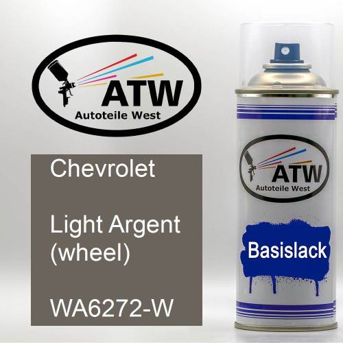 Chevrolet, Light Argent (wheel), WA6272-W: 400ml Sprühdose, von ATW Autoteile West.